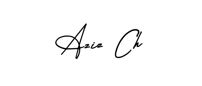 Best and Professional Signature Style for Aziz Ch. AmerikaSignatureDemo-Regular Best Signature Style Collection. Aziz Ch signature style 3 images and pictures png