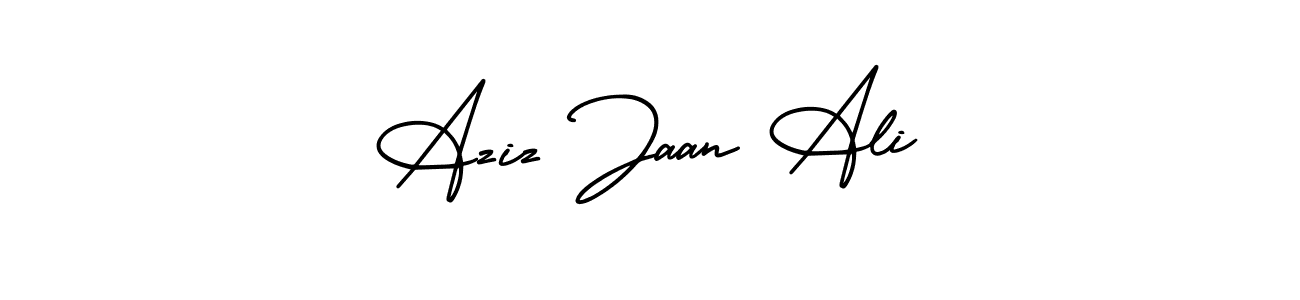 Here are the top 10 professional signature styles for the name Aziz Jaan Ali. These are the best autograph styles you can use for your name. Aziz Jaan Ali signature style 3 images and pictures png
