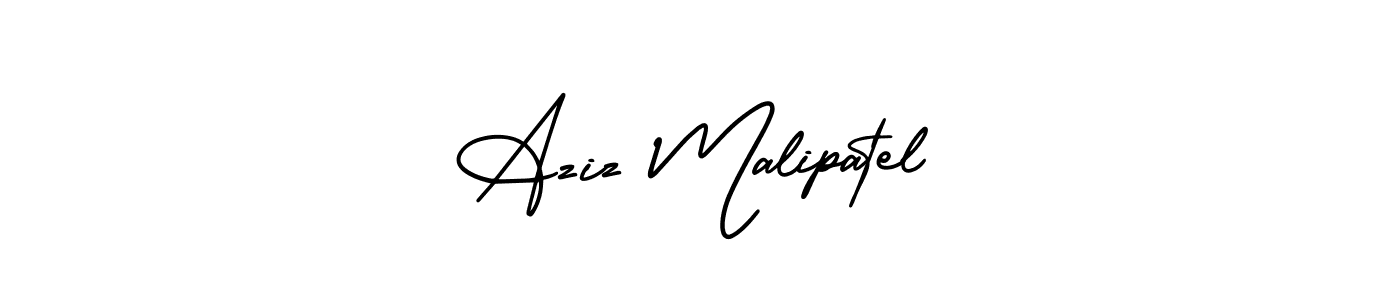 Here are the top 10 professional signature styles for the name Aziz Malipatel. These are the best autograph styles you can use for your name. Aziz Malipatel signature style 3 images and pictures png