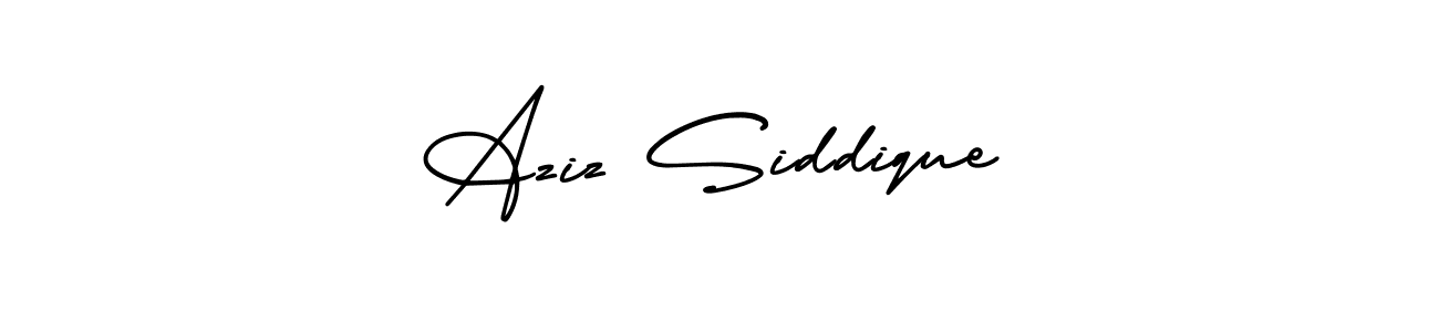 Use a signature maker to create a handwritten signature online. With this signature software, you can design (AmerikaSignatureDemo-Regular) your own signature for name Aziz Siddique. Aziz Siddique signature style 3 images and pictures png