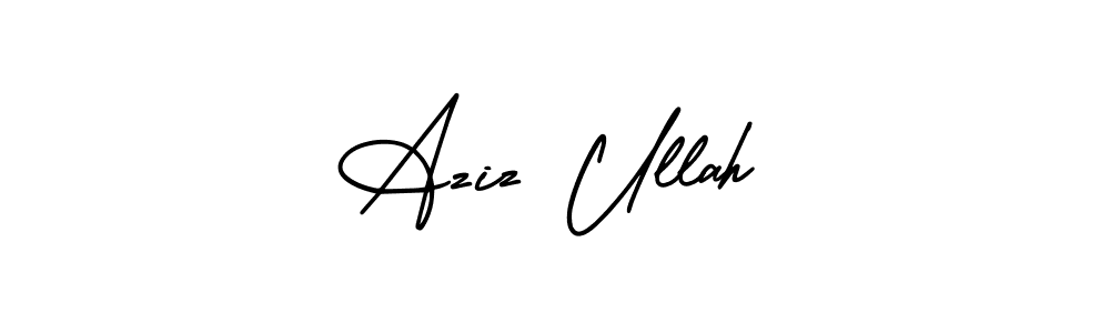 Here are the top 10 professional signature styles for the name Aziz Ullah. These are the best autograph styles you can use for your name. Aziz Ullah signature style 3 images and pictures png