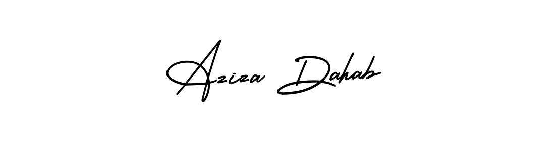 Also we have Aziza Dahab name is the best signature style. Create professional handwritten signature collection using AmerikaSignatureDemo-Regular autograph style. Aziza Dahab signature style 3 images and pictures png