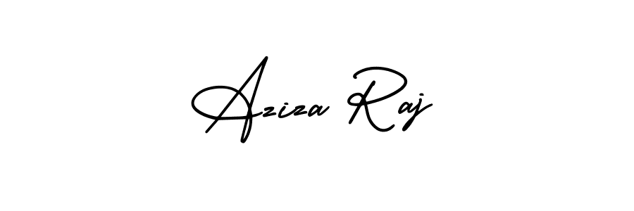 Best and Professional Signature Style for Aziza Raj. AmerikaSignatureDemo-Regular Best Signature Style Collection. Aziza Raj signature style 3 images and pictures png