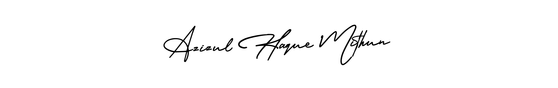 How to Draw Azizul Haque Mithun signature style? AmerikaSignatureDemo-Regular is a latest design signature styles for name Azizul Haque Mithun. Azizul Haque Mithun signature style 3 images and pictures png