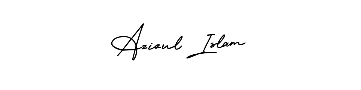 Also You can easily find your signature by using the search form. We will create Azizul Islam name handwritten signature images for you free of cost using AmerikaSignatureDemo-Regular sign style. Azizul Islam signature style 3 images and pictures png