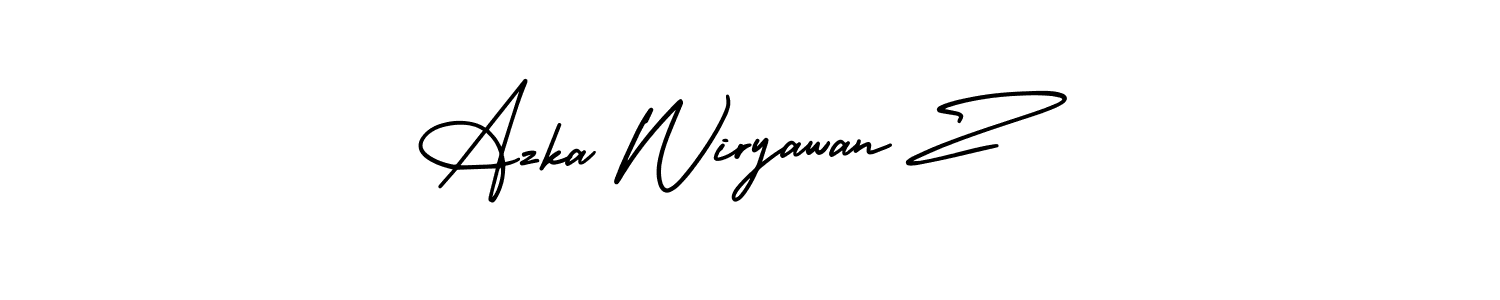 See photos of Azka Wiryawan Z official signature by Spectra . Check more albums & portfolios. Read reviews & check more about AmerikaSignatureDemo-Regular font. Azka Wiryawan Z signature style 3 images and pictures png