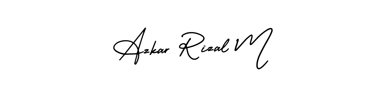 How to Draw Azkar Rizal M signature style? AmerikaSignatureDemo-Regular is a latest design signature styles for name Azkar Rizal M. Azkar Rizal M signature style 3 images and pictures png