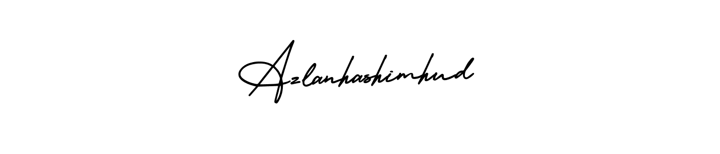 Design your own signature with our free online signature maker. With this signature software, you can create a handwritten (AmerikaSignatureDemo-Regular) signature for name Azlanhashimhud. Azlanhashimhud signature style 3 images and pictures png
