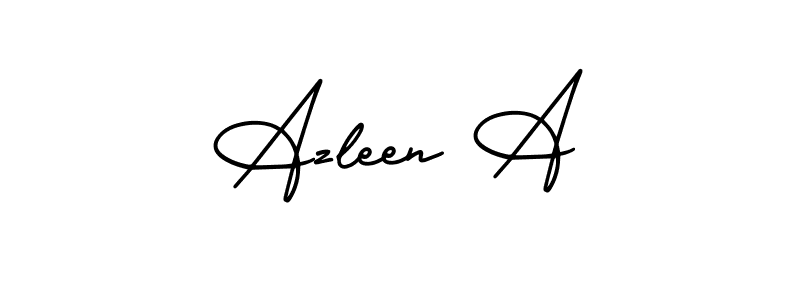 Similarly AmerikaSignatureDemo-Regular is the best handwritten signature design. Signature creator online .You can use it as an online autograph creator for name Azleen A. Azleen A signature style 3 images and pictures png