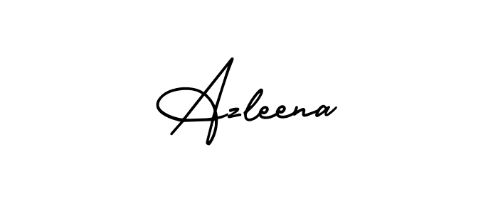 Make a beautiful signature design for name Azleena. With this signature (AmerikaSignatureDemo-Regular) style, you can create a handwritten signature for free. Azleena signature style 3 images and pictures png