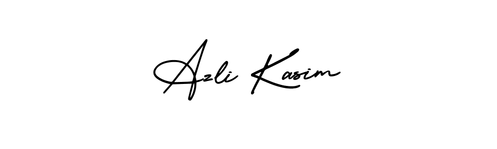 AmerikaSignatureDemo-Regular is a professional signature style that is perfect for those who want to add a touch of class to their signature. It is also a great choice for those who want to make their signature more unique. Get Azli Kasim name to fancy signature for free. Azli Kasim signature style 3 images and pictures png