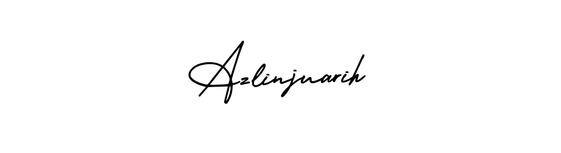 Also You can easily find your signature by using the search form. We will create Azlinjuarih name handwritten signature images for you free of cost using AmerikaSignatureDemo-Regular sign style. Azlinjuarih signature style 3 images and pictures png