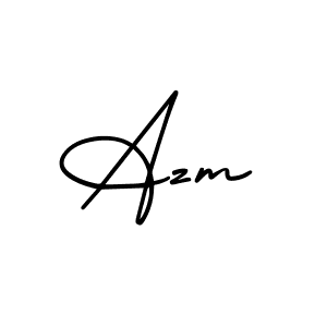 Design your own signature with our free online signature maker. With this signature software, you can create a handwritten (AmerikaSignatureDemo-Regular) signature for name Azm. Azm signature style 3 images and pictures png