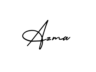 Make a beautiful signature design for name Azma. With this signature (AmerikaSignatureDemo-Regular) style, you can create a handwritten signature for free. Azma signature style 3 images and pictures png