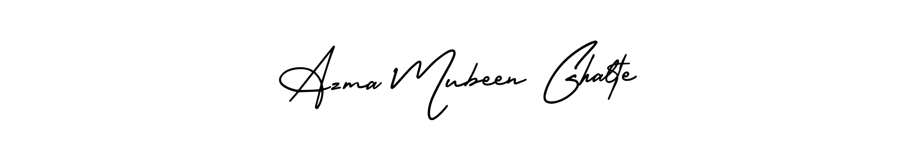 You can use this online signature creator to create a handwritten signature for the name Azma Mubeen Ghalte. This is the best online autograph maker. Azma Mubeen Ghalte signature style 3 images and pictures png