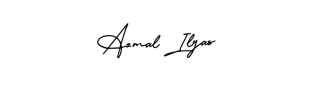 How to make Azmal Ilyas name signature. Use AmerikaSignatureDemo-Regular style for creating short signs online. This is the latest handwritten sign. Azmal Ilyas signature style 3 images and pictures png