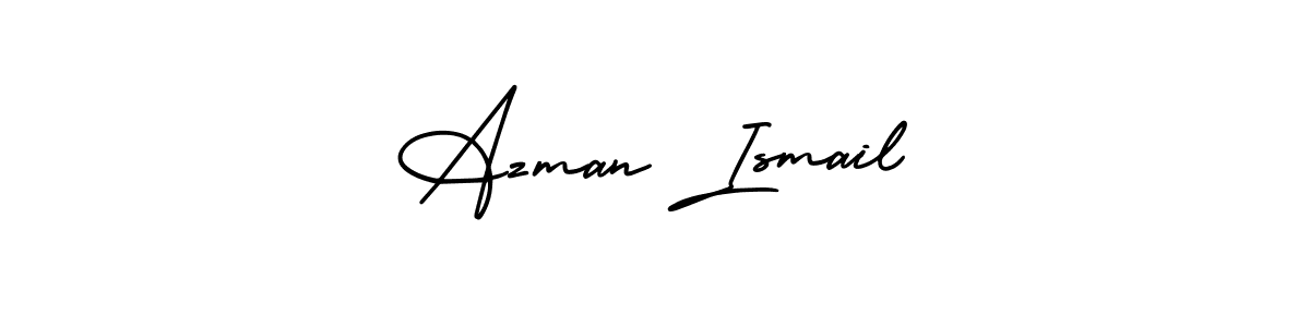 Design your own signature with our free online signature maker. With this signature software, you can create a handwritten (AmerikaSignatureDemo-Regular) signature for name Azman Ismail. Azman Ismail signature style 3 images and pictures png