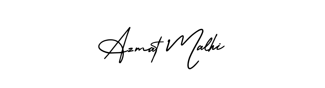 It looks lik you need a new signature style for name Azmat Malhi. Design unique handwritten (AmerikaSignatureDemo-Regular) signature with our free signature maker in just a few clicks. Azmat Malhi signature style 3 images and pictures png
