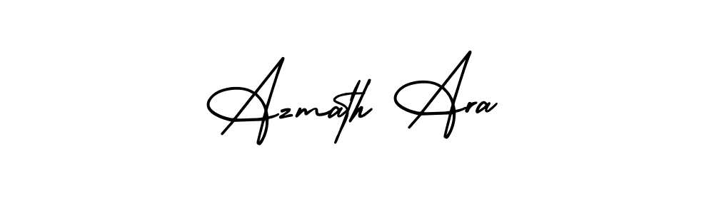 This is the best signature style for the Azmath Ara name. Also you like these signature font (AmerikaSignatureDemo-Regular). Mix name signature. Azmath Ara signature style 3 images and pictures png