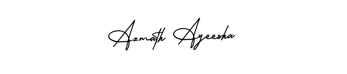 Here are the top 10 professional signature styles for the name Azmath Ayeesha. These are the best autograph styles you can use for your name. Azmath Ayeesha signature style 3 images and pictures png