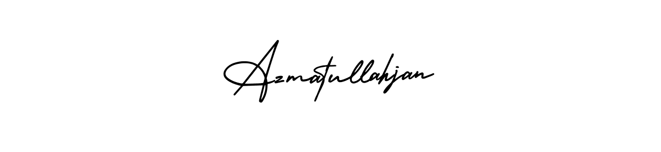 It looks lik you need a new signature style for name Azmatullahjan. Design unique handwritten (AmerikaSignatureDemo-Regular) signature with our free signature maker in just a few clicks. Azmatullahjan signature style 3 images and pictures png