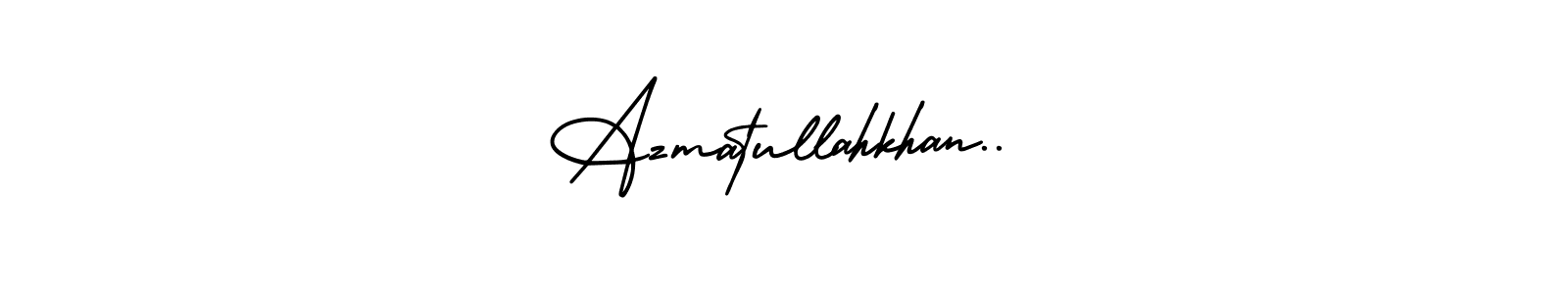 It looks lik you need a new signature style for name Azmatullahkhan... Design unique handwritten (AmerikaSignatureDemo-Regular) signature with our free signature maker in just a few clicks. Azmatullahkhan.. signature style 3 images and pictures png