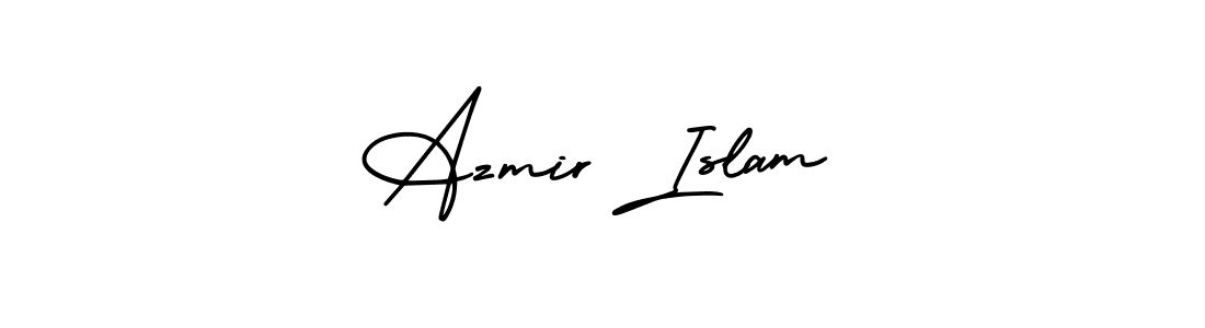 Make a beautiful signature design for name Azmir Islam. With this signature (AmerikaSignatureDemo-Regular) style, you can create a handwritten signature for free. Azmir Islam signature style 3 images and pictures png