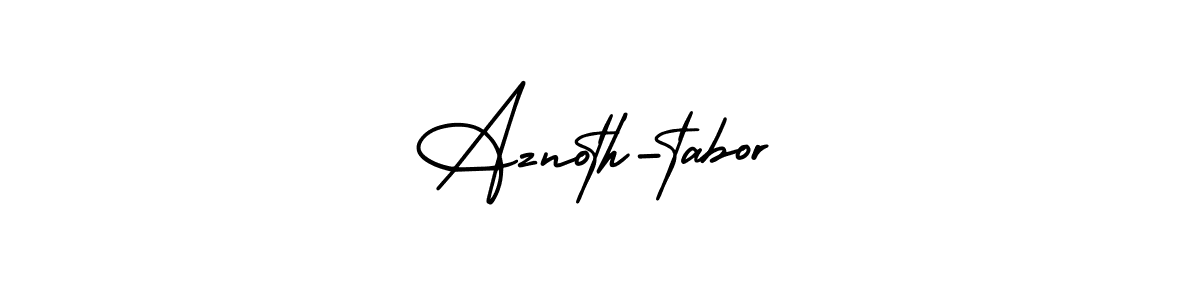 Create a beautiful signature design for name Aznoth-tabor. With this signature (AmerikaSignatureDemo-Regular) fonts, you can make a handwritten signature for free. Aznoth-tabor signature style 3 images and pictures png