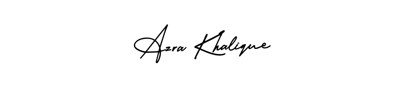 Make a beautiful signature design for name Azra Khalique. With this signature (AmerikaSignatureDemo-Regular) style, you can create a handwritten signature for free. Azra Khalique signature style 3 images and pictures png