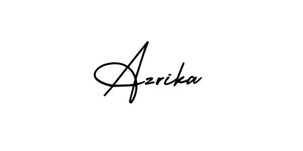 How to Draw Azrika signature style? AmerikaSignatureDemo-Regular is a latest design signature styles for name Azrika. Azrika signature style 3 images and pictures png