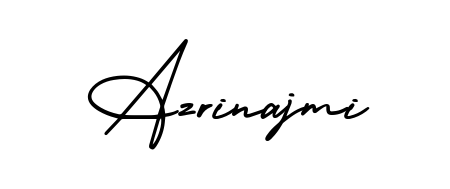 The AmerikaSignatureDemo-Regular typeface gives name Azrinajmi a refined look. Suitable for certificates, diplomas, and official verification. Azrinajmi signature style 3 images and pictures png