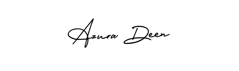 Azura Deen stylish signature style. Best Handwritten Sign (AmerikaSignatureDemo-Regular) for my name. Handwritten Signature Collection Ideas for my name Azura Deen. Azura Deen signature style 3 images and pictures png