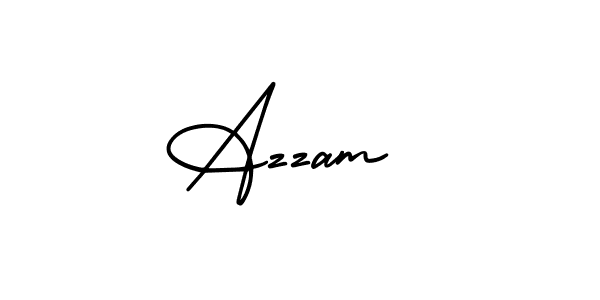 if you are searching for the best signature style for your name Azzam . so please give up your signature search. here we have designed multiple signature styles  using AmerikaSignatureDemo-Regular. Azzam  signature style 3 images and pictures png