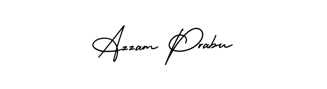 This is the best signature style for the Azzam Prabu name. Also you like these signature font (AmerikaSignatureDemo-Regular). Mix name signature. Azzam Prabu signature style 3 images and pictures png