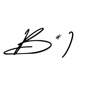 Create a beautiful signature design for name B*). With this signature (AmerikaSignatureDemo-Regular) fonts, you can make a handwritten signature for free. B*) signature style 3 images and pictures png