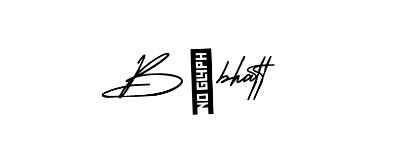 Create a beautiful signature design for name B²bhatt. With this signature (AmerikaSignatureDemo-Regular) fonts, you can make a handwritten signature for free. B²bhatt signature style 3 images and pictures png