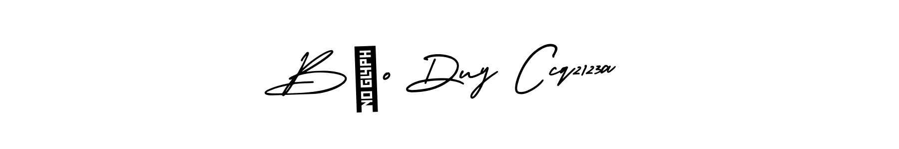 This is the best signature style for the BẢo Duy Ccq2123a name. Also you like these signature font (AmerikaSignatureDemo-Regular). Mix name signature. BẢo Duy Ccq2123a signature style 3 images and pictures png