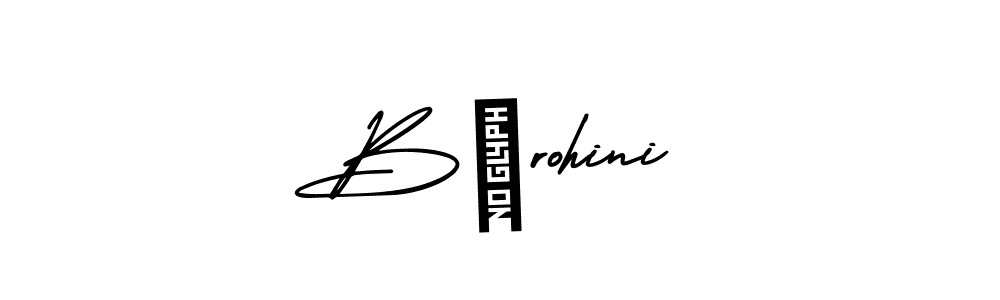 Make a beautiful signature design for name B♡rohini. With this signature (AmerikaSignatureDemo-Regular) style, you can create a handwritten signature for free. B♡rohini signature style 3 images and pictures png