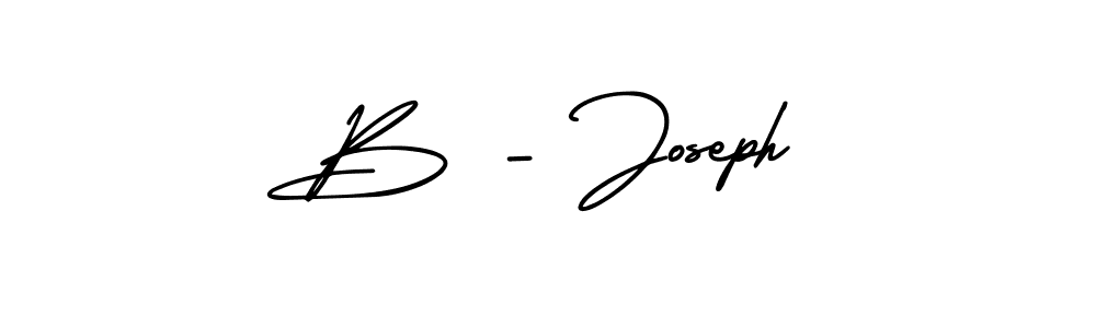 It looks lik you need a new signature style for name B - Joseph. Design unique handwritten (AmerikaSignatureDemo-Regular) signature with our free signature maker in just a few clicks. B - Joseph signature style 3 images and pictures png