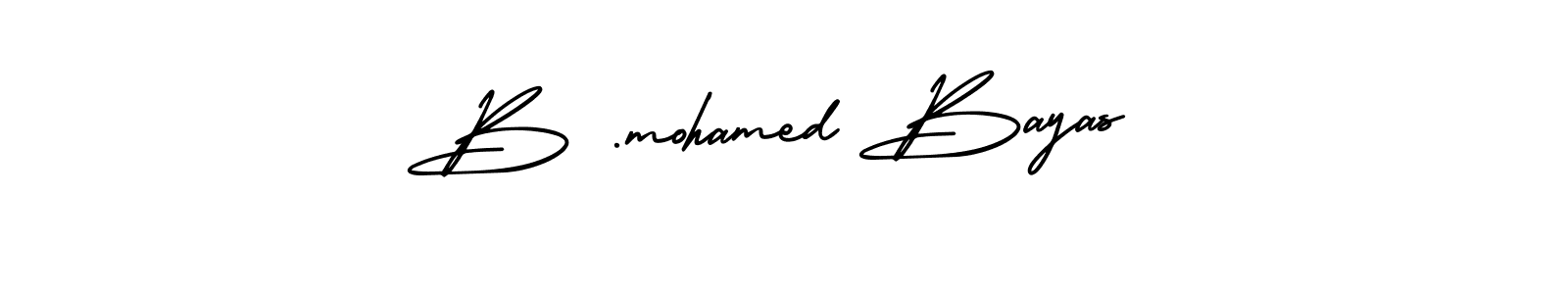 Also we have B .mohamed Bayas name is the best signature style. Create professional handwritten signature collection using AmerikaSignatureDemo-Regular autograph style. B .mohamed Bayas signature style 3 images and pictures png