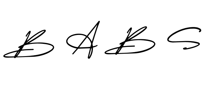 How to make B A B S signature? AmerikaSignatureDemo-Regular is a professional autograph style. Create handwritten signature for B A B S name. B A B S signature style 3 images and pictures png