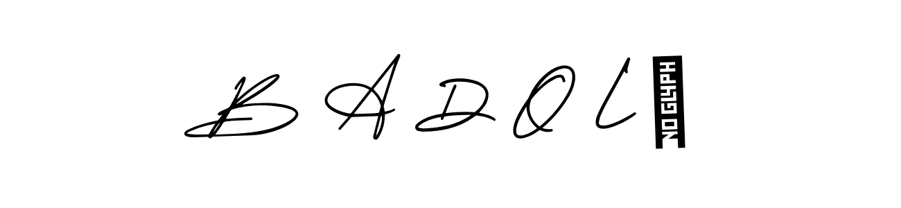 How to make B A D O L ツ signature? AmerikaSignatureDemo-Regular is a professional autograph style. Create handwritten signature for B A D O L ツ name. B A D O L ツ signature style 3 images and pictures png