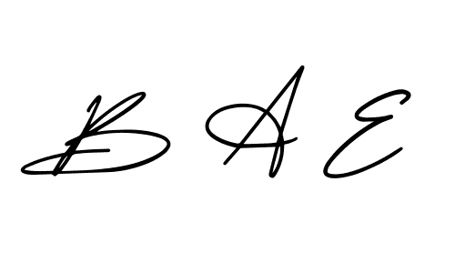 The best way (AmerikaSignatureDemo-Regular) to make a short signature is to pick only two or three words in your name. The name B A E include a total of six letters. For converting this name. B A E signature style 3 images and pictures png