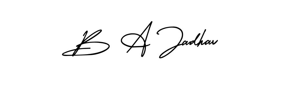 Here are the top 10 professional signature styles for the name B A Jadhav. These are the best autograph styles you can use for your name. B A Jadhav signature style 3 images and pictures png