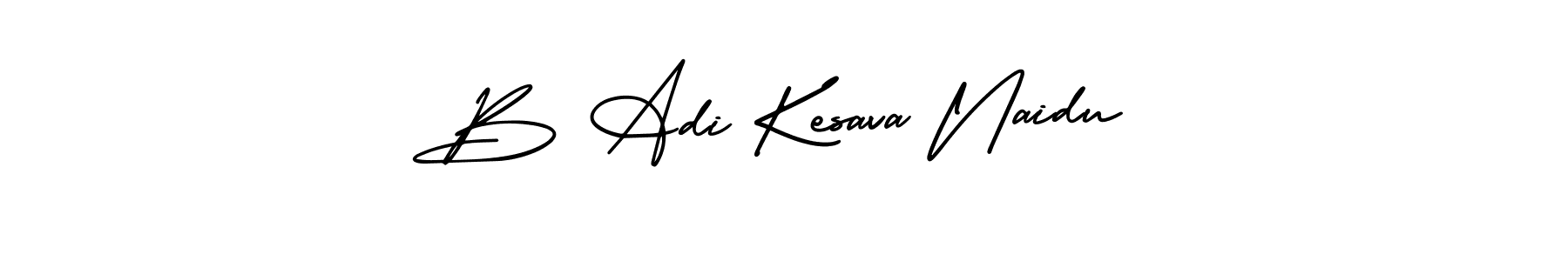 Design your own signature with our free online signature maker. With this signature software, you can create a handwritten (AmerikaSignatureDemo-Regular) signature for name B Adi Kesava Naidu. B Adi Kesava Naidu signature style 3 images and pictures png