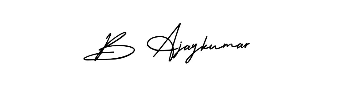 How to Draw B Ajaykumar signature style? AmerikaSignatureDemo-Regular is a latest design signature styles for name B Ajaykumar. B Ajaykumar signature style 3 images and pictures png
