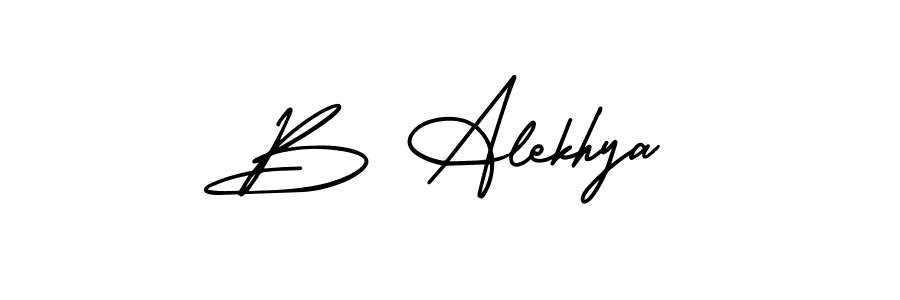 Make a beautiful signature design for name B Alekhya. Use this online signature maker to create a handwritten signature for free. B Alekhya signature style 3 images and pictures png