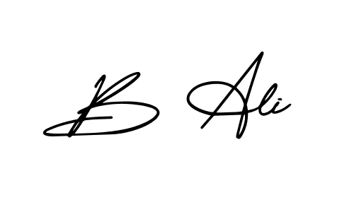 Also You can easily find your signature by using the search form. We will create B Ali name handwritten signature images for you free of cost using AmerikaSignatureDemo-Regular sign style. B Ali signature style 3 images and pictures png