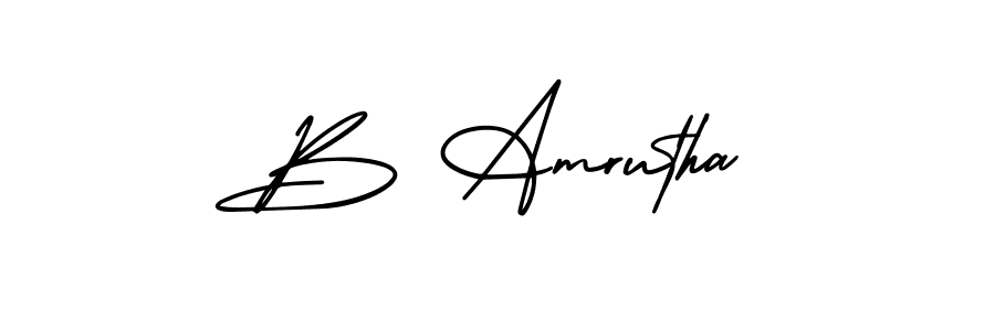 95+ B Amrutha Name Signature Style Ideas | Awesome eSignature