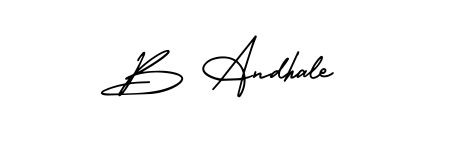 Make a beautiful signature design for name B Andhale. Use this online signature maker to create a handwritten signature for free. B Andhale signature style 3 images and pictures png